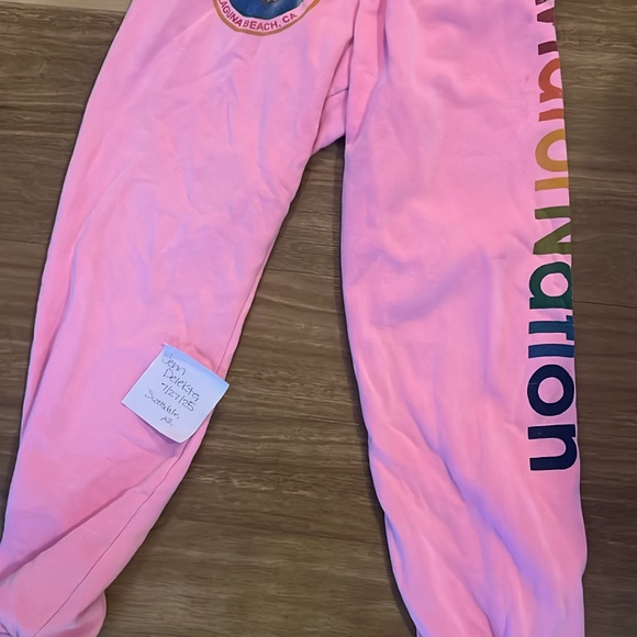 Aviator Nation Pink Track Pants - Picture 1 of 1